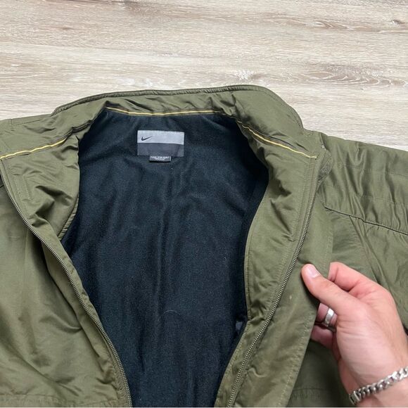 Vintage Nike Global Athletic Jacket Men Size XXL Green Zip Insulate Lined Winter - Picture 7 of 10